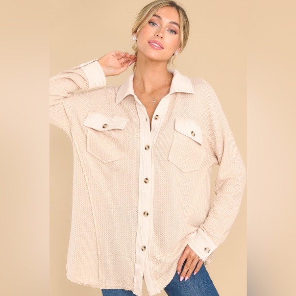 Red Dress Boutique Tops - Where I Belong Natural Top from Red Dress Boutique